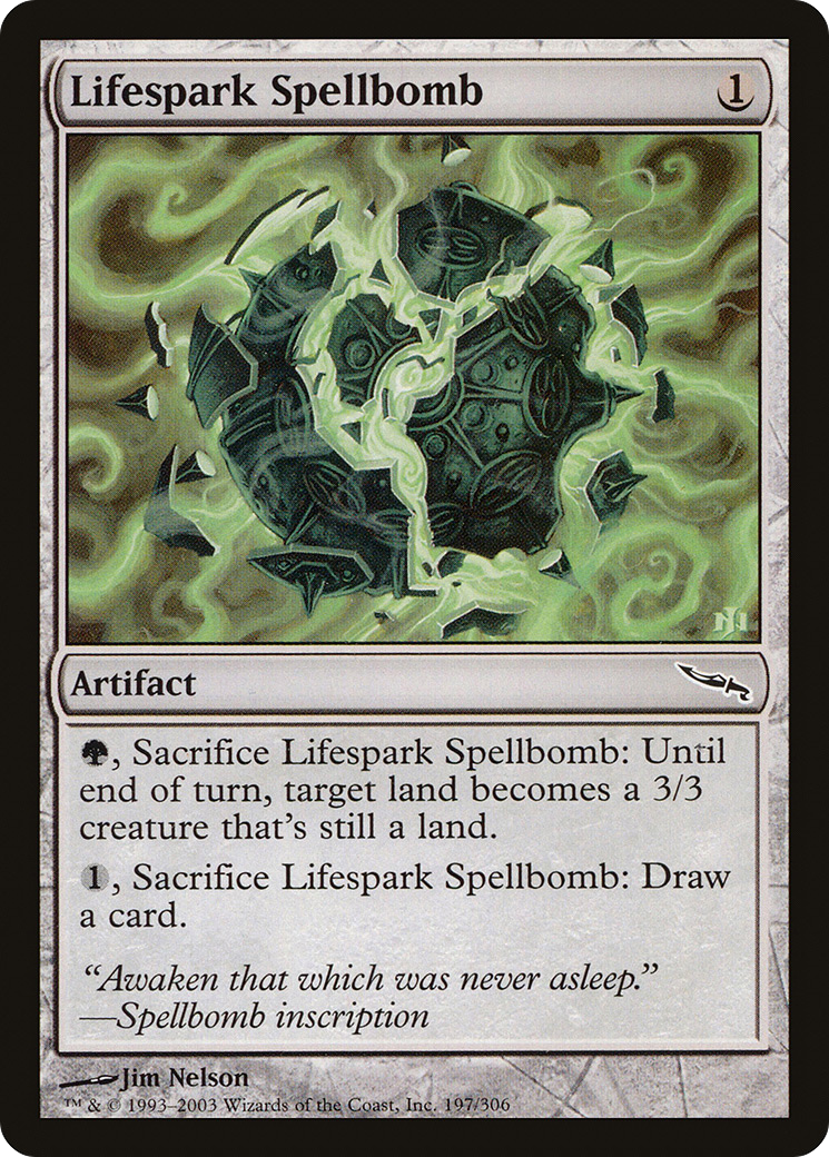 Image: Lifespark Spellbomb - Mirrodin