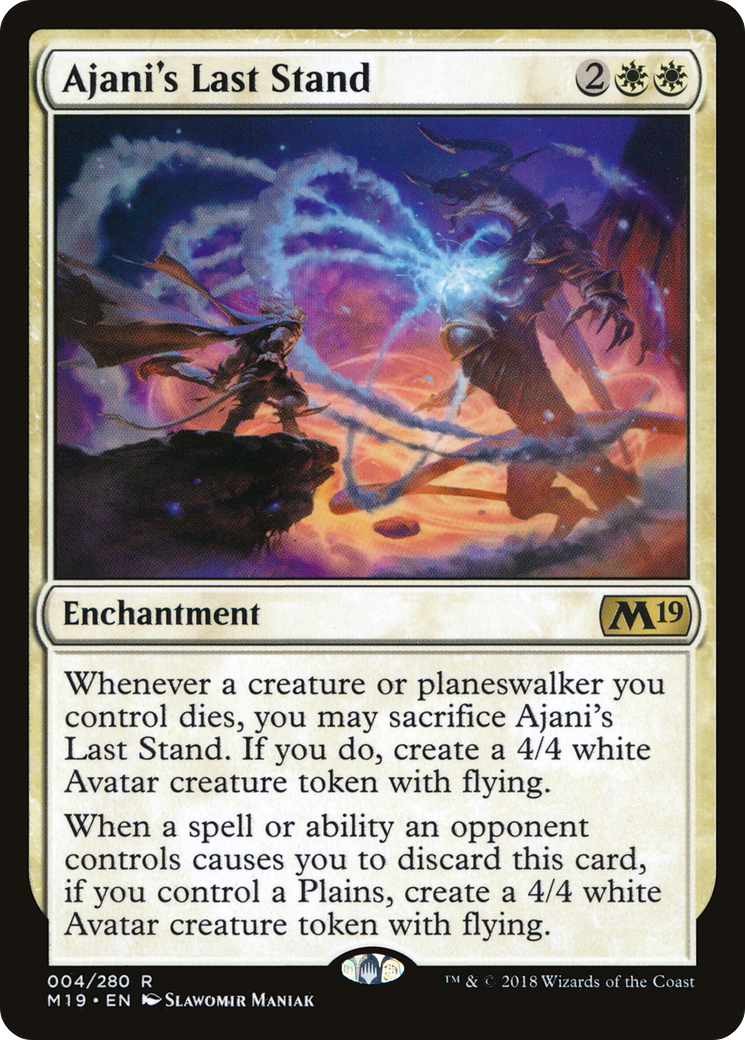 Image: Ajani's Last Stand - Core Set 2019