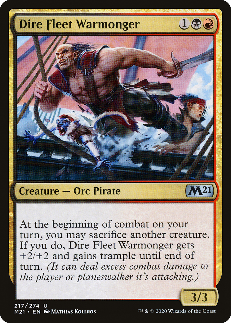 Image: Dire Fleet Warmonger - Core Set 2021
