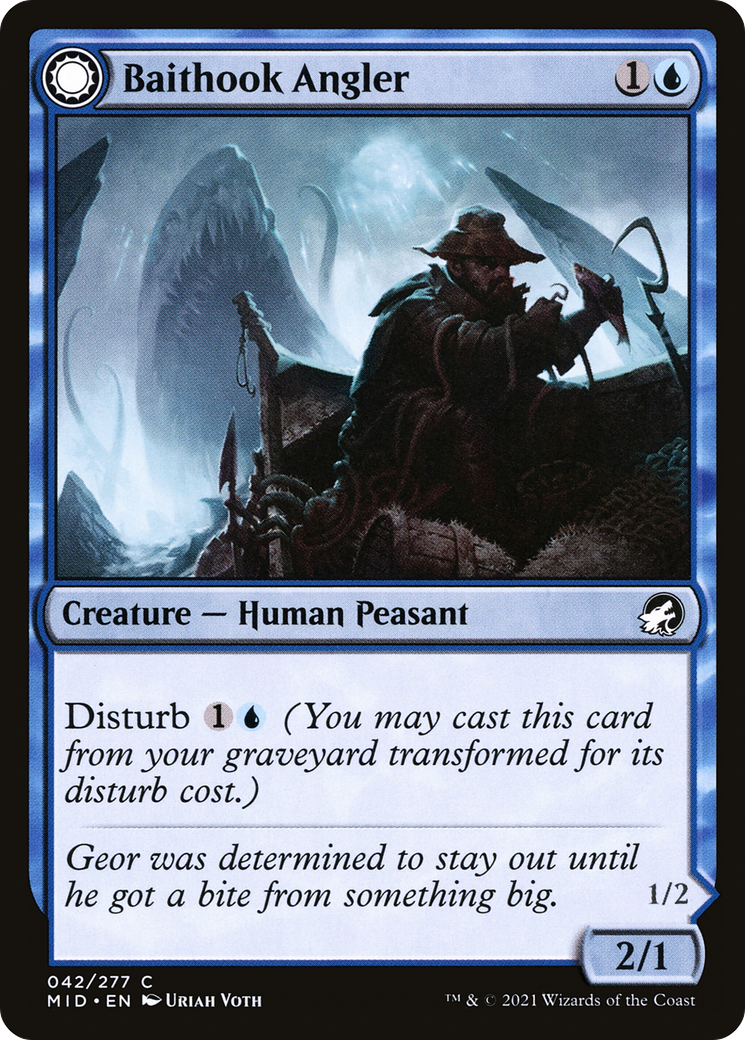 Image: Baithook Angler // Hook-Haunt Drifter - Innistrad: Midnight Hunt