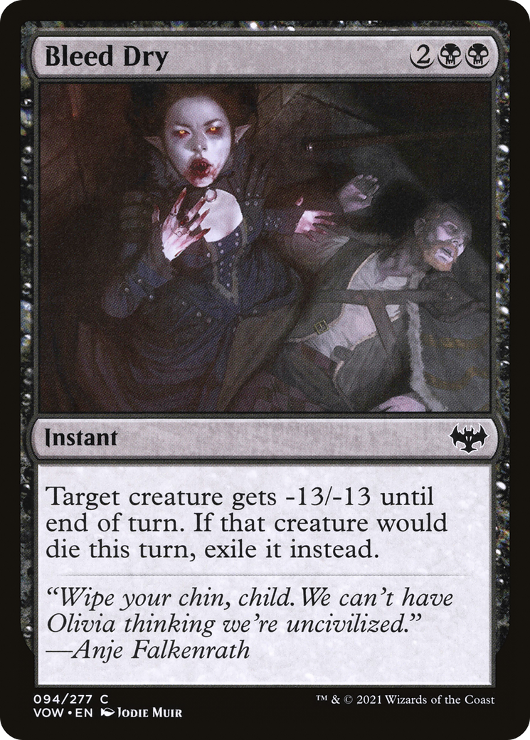 Image: Bleed Dry - Innistrad: Crimson Vow