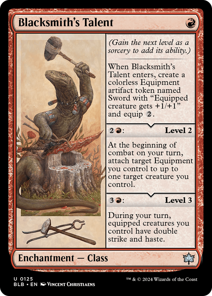 Image: Blacksmith's Talent - Bloomburrow