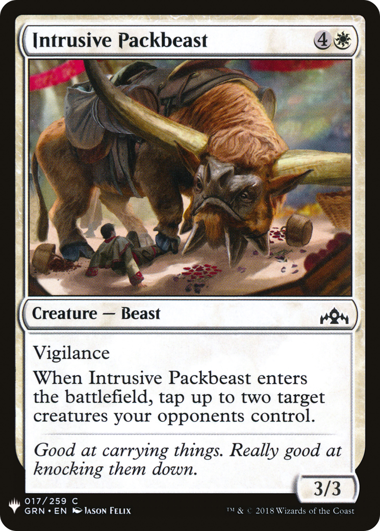 Image: Intrusive Packbeast - The List