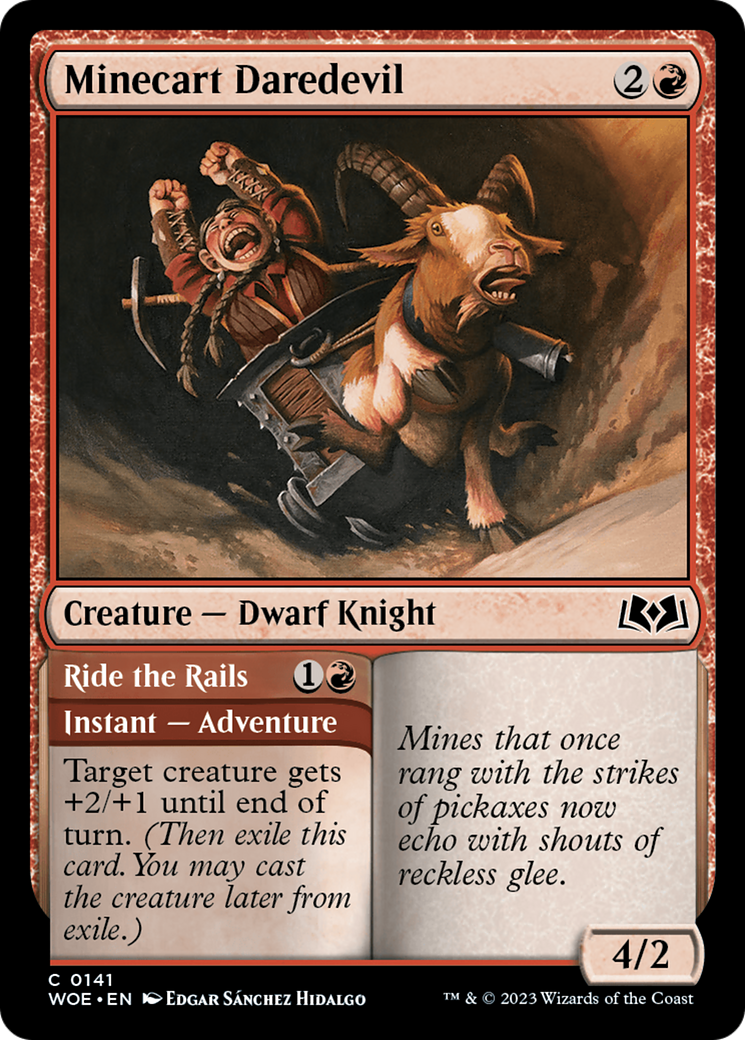 Image: Minecart Daredevil // Ride the Rails - Wilds of Eldraine