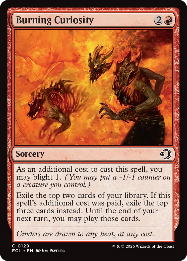 Image: Burning Curiosity - Lorwyn Eclipsed