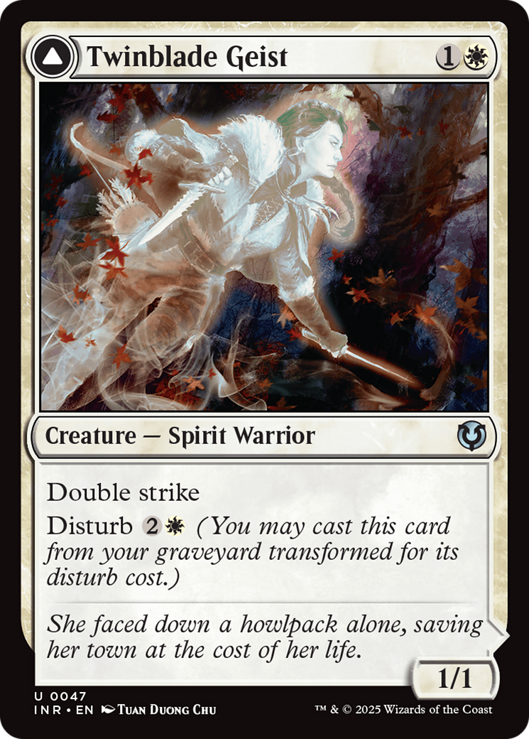 Image: Twinblade Geist // Twinblade Invocation - Innistrad Remastered