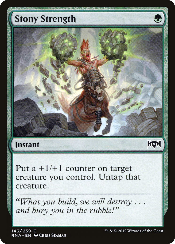 Image: Stony Strength - Ravnica Allegiance