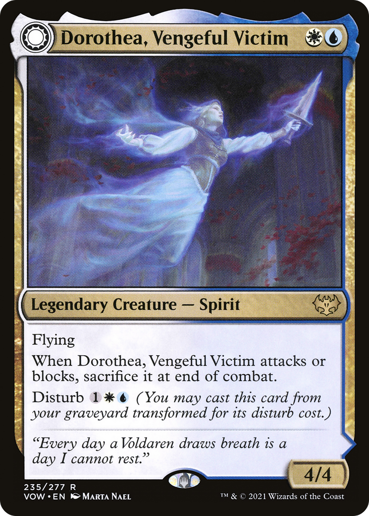 Image: Dorothea, Vengeful Victim // Dorothea's Retribution - Innistrad: Crimson Vow