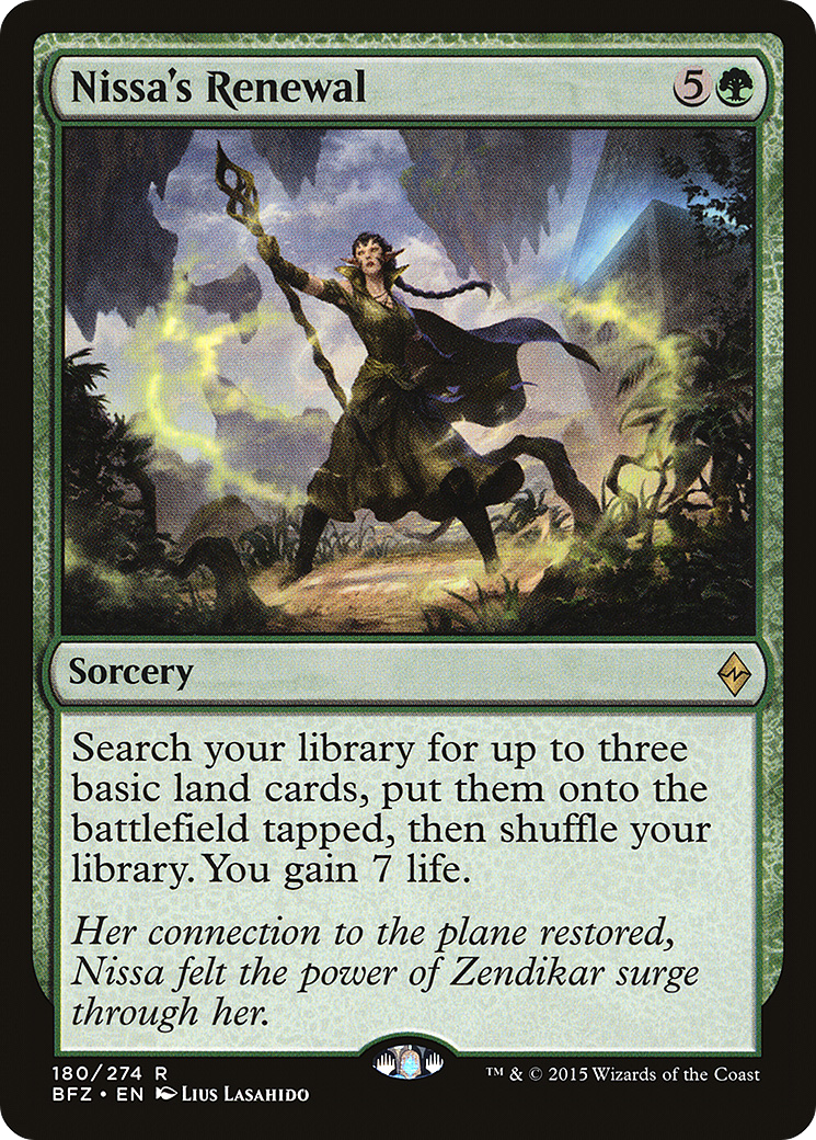 Image: Nissa's Renewal - Battle for Zendikar