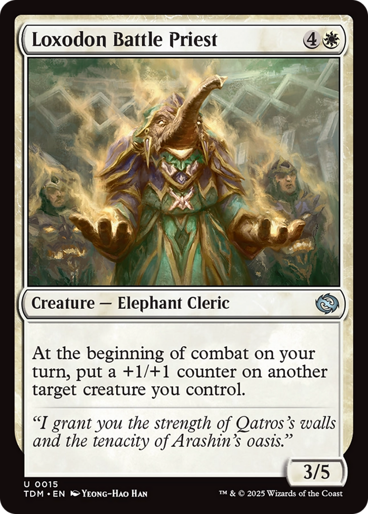 Image: Loxodon Battle Priest - Tarkir: Dragonstorm