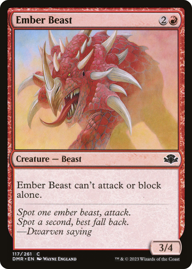 Image: Ember Beast - Dominaria Remastered