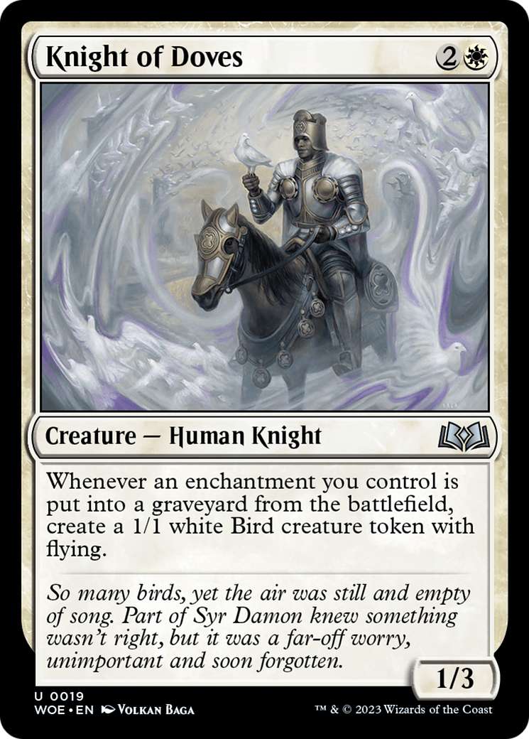 Image: Knight of Doves - Wilds of Eldraine