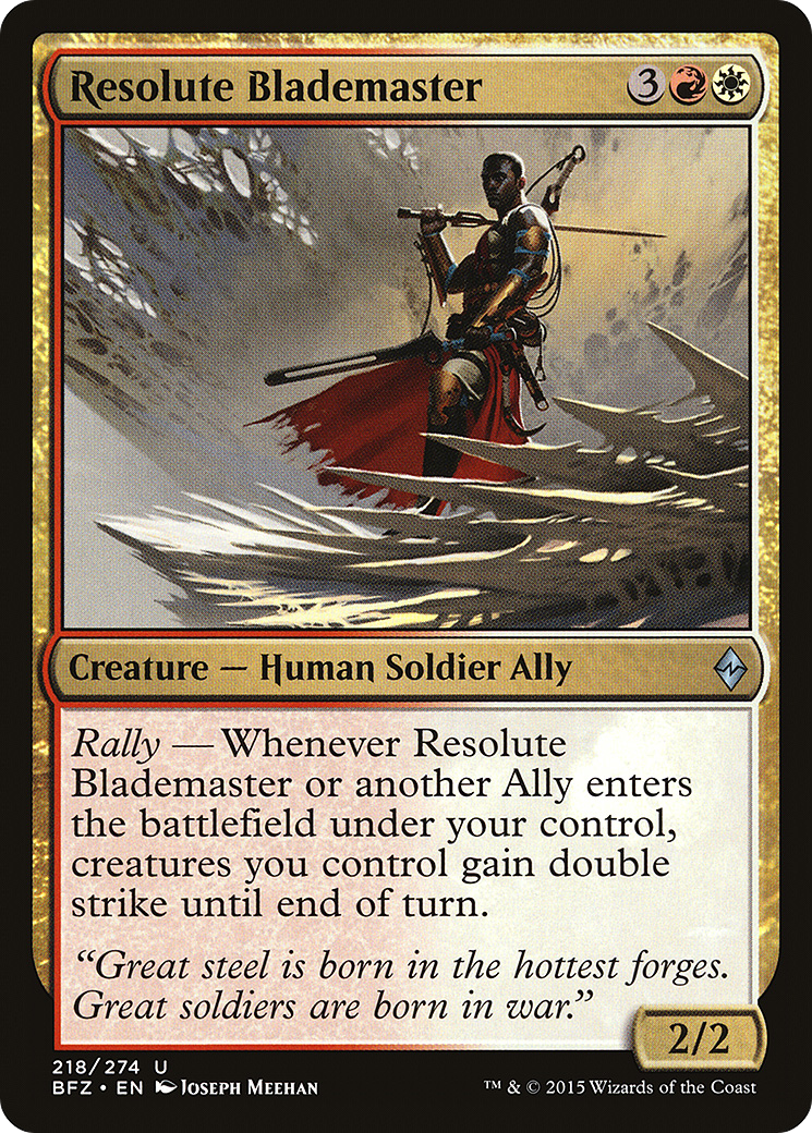 Image: Resolute Blademaster - Battle for Zendikar