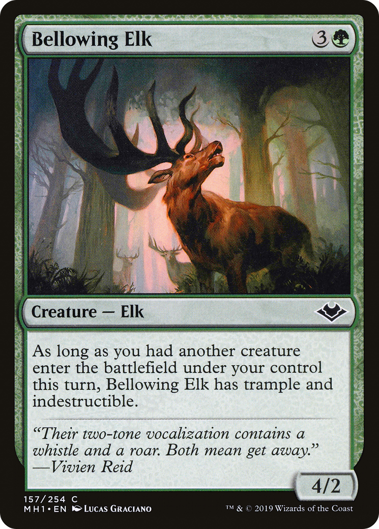 Image: Bellowing Elk - Modern Horizons