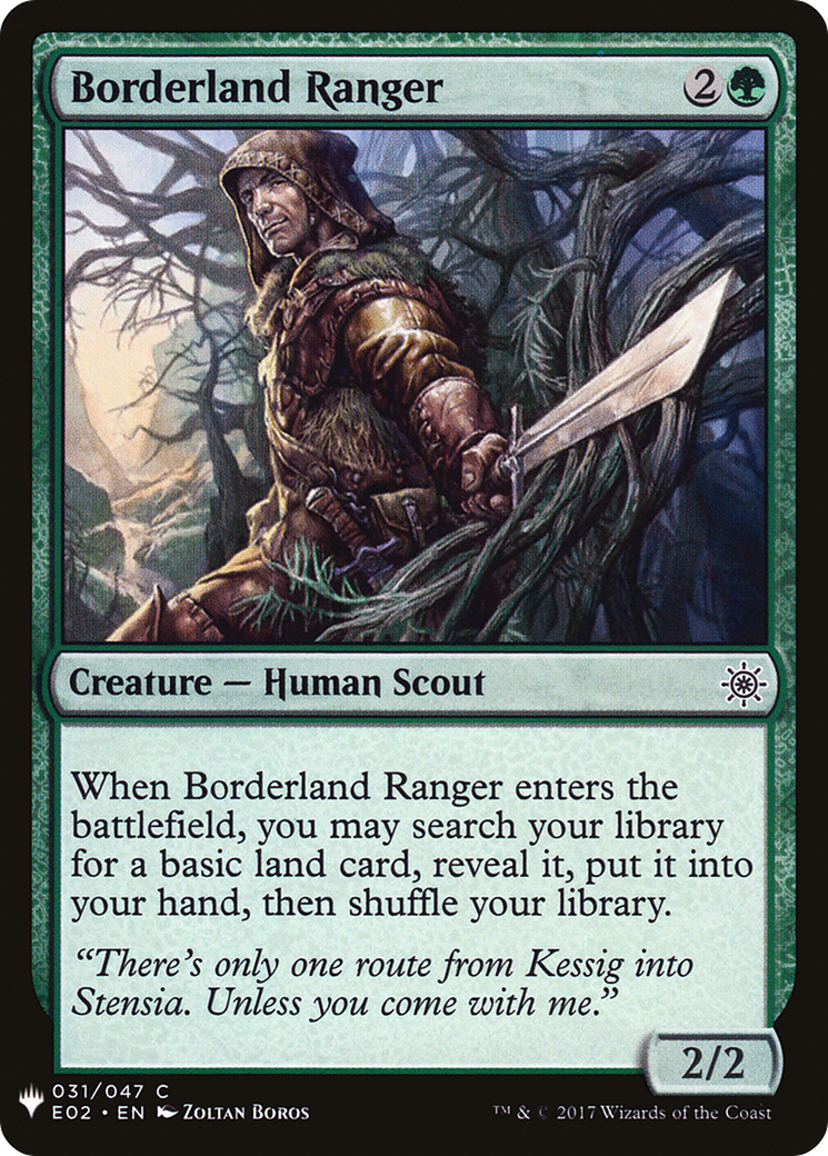 Image: Borderland Ranger - The List