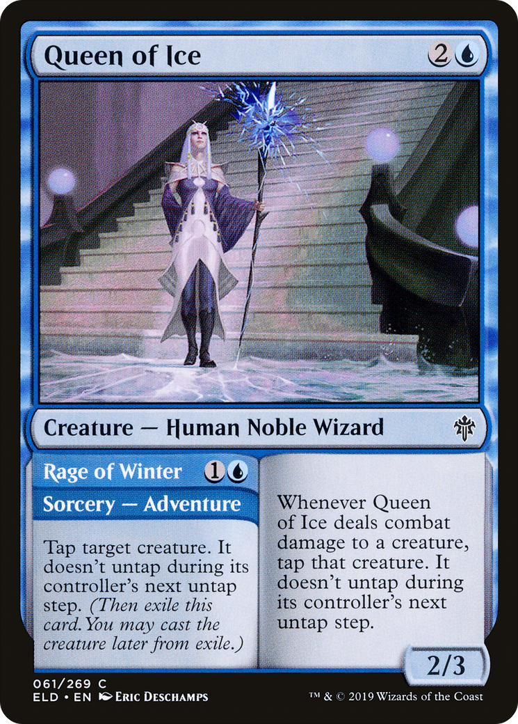 Image: Queen of Ice // Rage of Winter - Throne of Eldraine