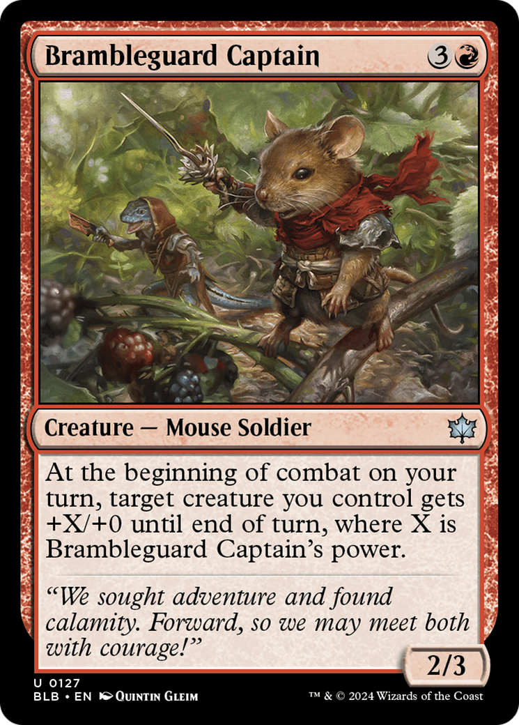 Image: Brambleguard Captain - Bloomburrow