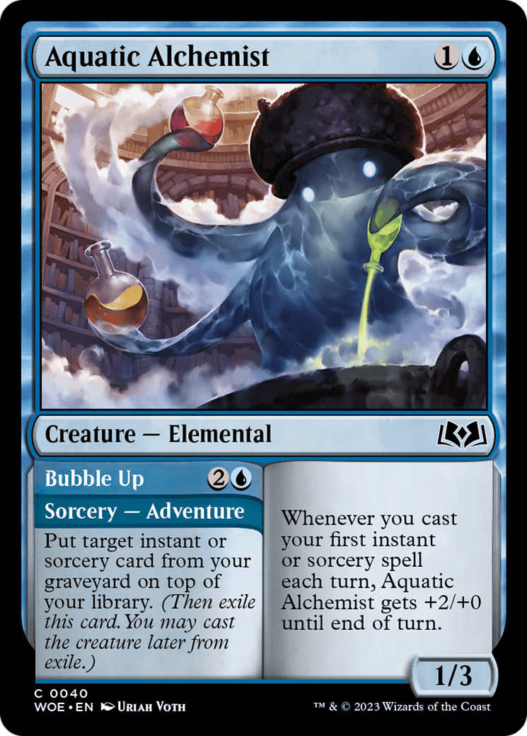 Image: Aquatic Alchemist // Bubble Up - Wilds of Eldraine